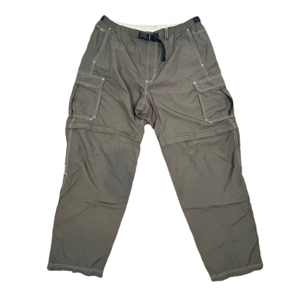 REI Sahara Men's Convertible Hiking Pants Brown with Contrast‎ Stitching Size Lg
